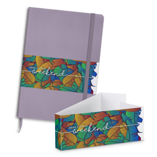 Omega Fashion Notebook and Pen Gift Set Belly Band