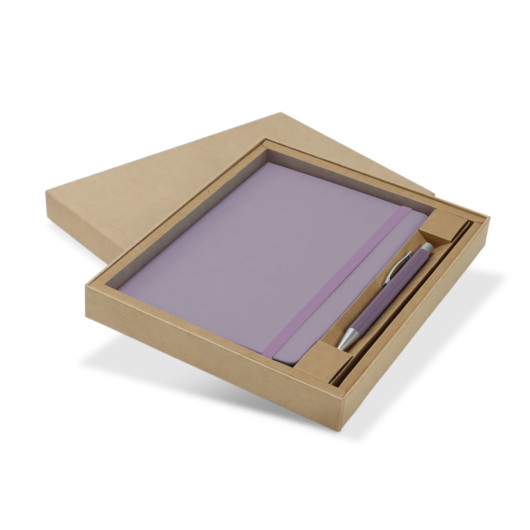 Omega Fashion Notebook and Pen Gift Set Mauve