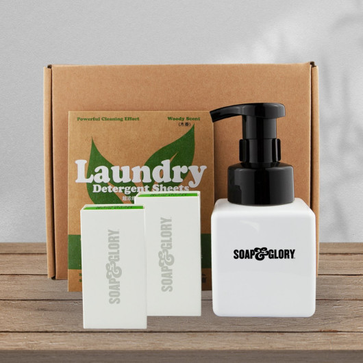 Paper Soap and Bottle Gift Set  HSP004_1-2