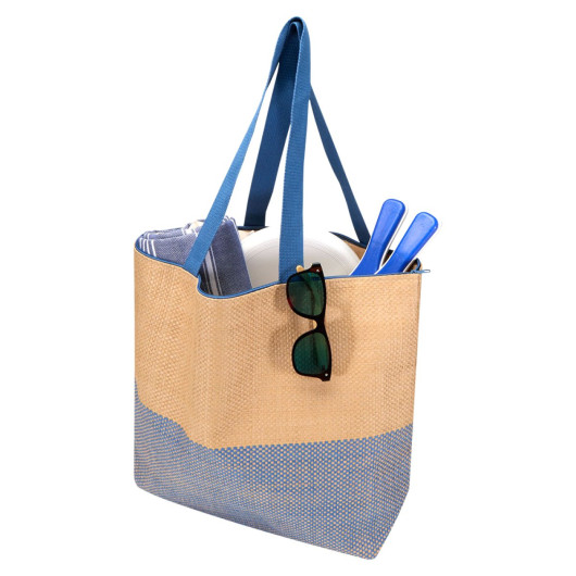 Paper Straw Large Zipped Tote - 21L SKU - Alternate