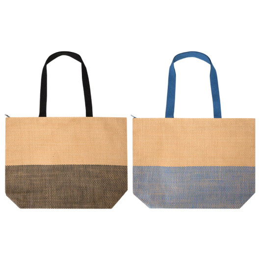 Paper Straw Large Zipped Tote - 21L Product - Hero
