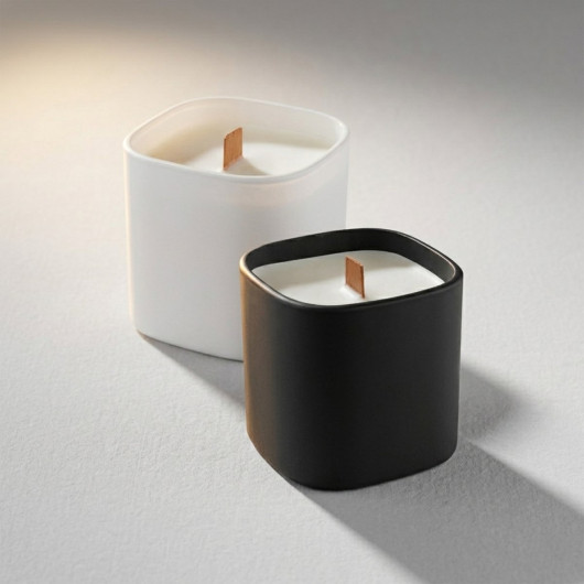 Premium Square Glass Candle  CD008_3