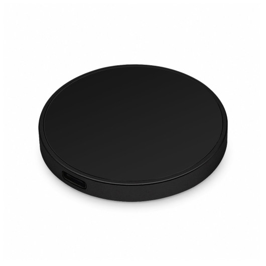 Puck Magnetic Phone and Watch Charger with Stand - Black Flat