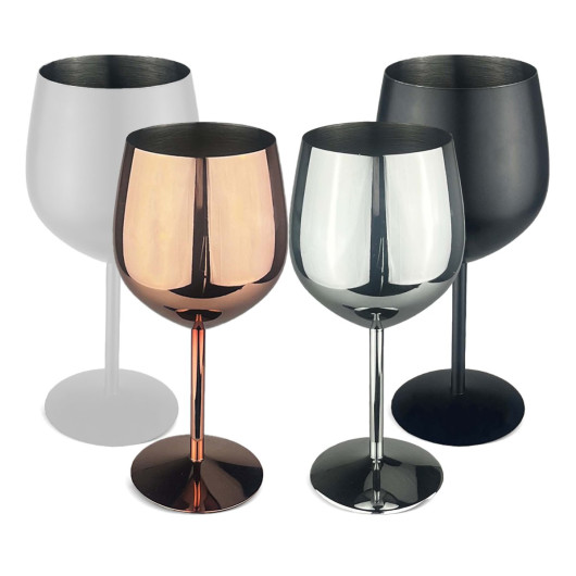 Bella Stainless Steel Wine Glass  SWG001_2_3