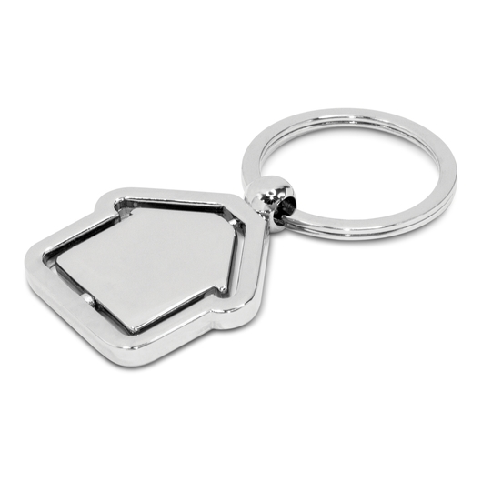 Spinning House Metal Keyrings