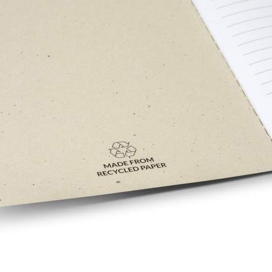 Terra Recycled Paper Soft Cover Notebook Detail