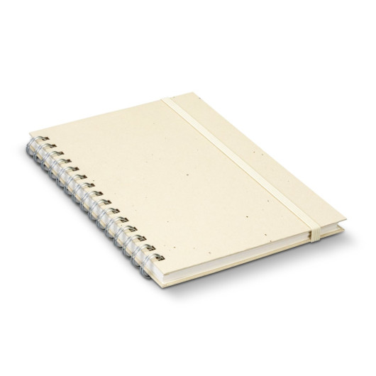 Terra Recycled Paper Spiral Notebook Natural