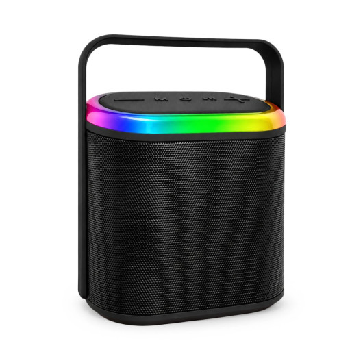 Hudson Bluetooth Speaker - Angle Front Illuminated