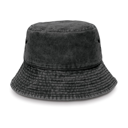 Bondi Washed Bucket Hat Black