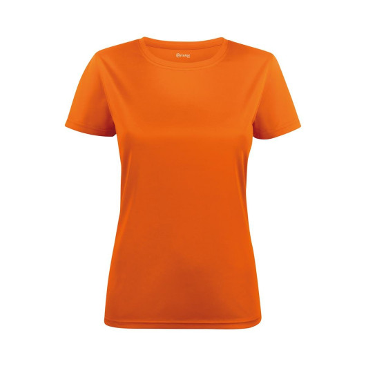 Women's Run Active Tee - Orange