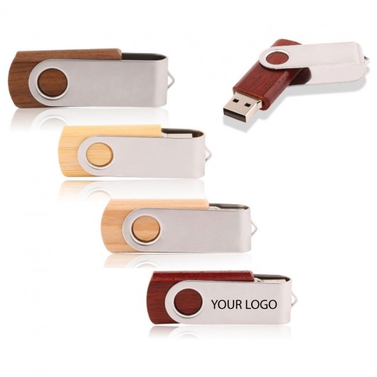 Promotional Wooden Swivel Flash Drives | Promotion Products