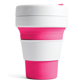PinkCollapsibleEcoCups