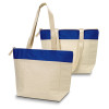 Emporium Cotton Cooler Tote Natural/Reflex Blue
