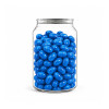 Corporate Colour Jelly Beans in Clear Can 210g - Blueberry