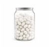 Corporate Colour Jelly Beans in Clear Can 210g - Lychee