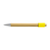 Unwind Bamboo Spinner Pen Natural/Yellow