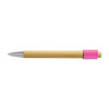 Unwind Bamboo Spinner Pen Natural/Pink