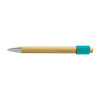 Unwind Bamboo Spinner Pen Natural/Teal