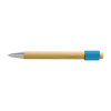 Unwind Bamboo Spinner Pen Natural/Light Blue