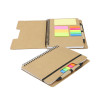 Kraft Notebook with Notes and Flags Main