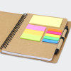 Kraft Notebook with Notes and Flags Notes and Flags