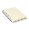 Terra Recycled Paper Spiral Notebook Natural