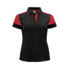 Women's Printer Prime Polo - Black,Red