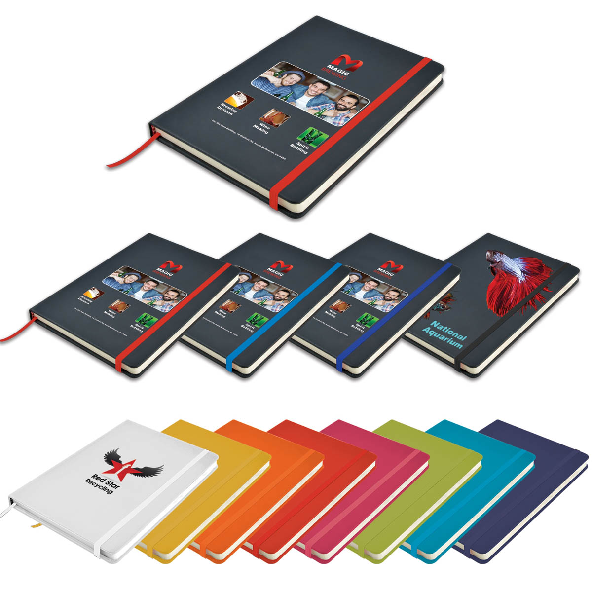 LL5087 - Venture A5 PU Notebook with Elastic Closure : Lowest Price in ...